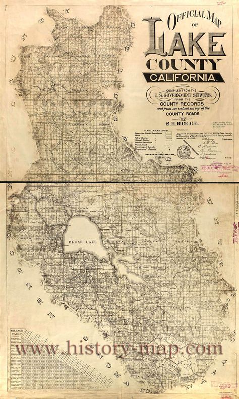 Pictorial Maps, Bond Paper, Wall Map, Clear Lake, Lake County, Lewis And Clark, Old Wall, Wall Maps, Historical Characters