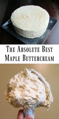 Maple Butter Cream Frosting, Maple Syrup Buttercream Frosting, Maple Frosting Cake, Maple Syrup Frosting, Maple Syrup Icing, Cupcake Creme, Maple Buttercream, Maple Recipes, Maple Syrup Recipes