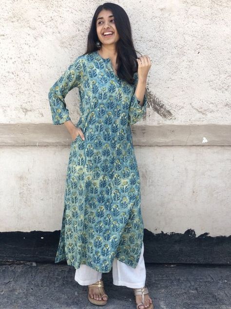 "What the f**k are you doing"he said while stroming inside the room. … #romance #Romance #amreading #books #wattpad Indian Workwear Women, Ajrakh Kurta Designs, Workwear Women, Indian Kurti Designs, Simple Kurta Designs, Simple Kurti Designs, Long Kurti Designs, Casual Indian Fashion, Pakistani Dresses Casual