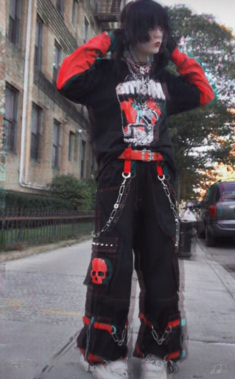 Red Emo Outfits Male, Goth Skater Outfits, Alt Fashion Masc, Goth Outfits Masc, Male Alt Outfits, Punk Boy Outfits, Masc Alt Outfits, Masc Goth Outfits, Punk Outfit Ideas