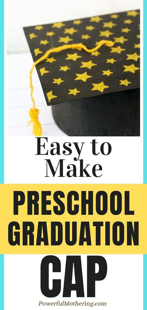 Preschool Graduation Caps Diy, Diy Preschool Graduation Gifts, Diy Preschool Graduation Cap, Diy Graduation Cap For Kids, Preschool Graduation Ideas Gifts, Preschool Graduation Cap Ideas, Pre K Graduation Ideas, Graduation Hat Ideas, Preschool Graduation Cap