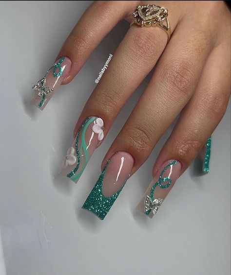 Nails Design With Rhinestones, Girly Acrylic Nails, Cute Acrylic Nail Designs, Casual Nails, Work Nails, Short Square Acrylic Nails, Acrylic Nails Coffin Short, Pink Acrylic Nails, Square Acrylic Nails