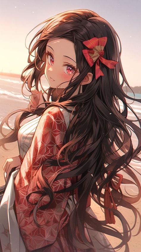 Demon Slayer Nezuko Wallpaper, Demon Slayer Female, Demon Slayer Fan Art, Demon Slayer Oc Female, Cute Demon Slayer, Demons Layer, Female Demon, Demon Slayer Nezuko, Oc Female