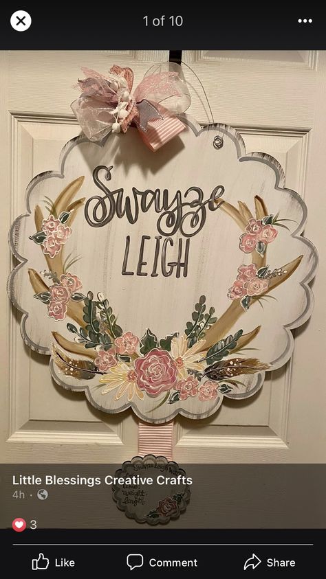 Deer Hospital Door Hanger, Baby Girl Door Hanger For Hospital, Baby Girl Hospital Door Hanger, Country Hospital Door Hanger, Girl Door Hangers For Hospital, Rustic Baby Girl Nursery, Deer Baby Door Hanger For Hospital, Hospital Nursery, Nursery Door Hanger