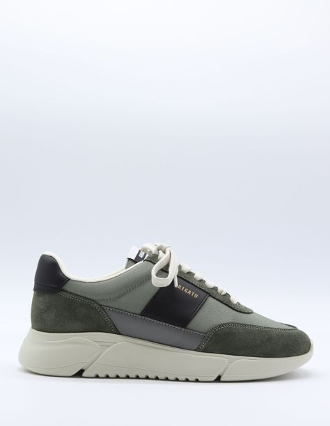 Dark green "Genesis Vintage Runner" sneakers AXEL ARIGATO - FW22 Axel Arigato Men Sneakers, Arigato Sneakers, Axel Arigato Sneakers, Logo Sewing, Axel Arigato, Men Sneakers, Vintage Runner, Low Sneakers, Green Man