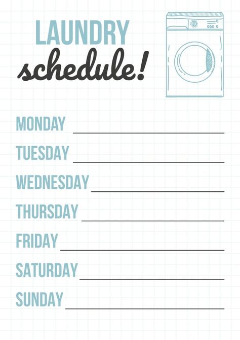 Hand-drawn Pastel Laundry Schedule Headache Diary, Spelling Test Template, Laundry Schedule, Daily Routine Schedule, Binder Printables, Spelling Test, Schedule Printable, Schedule Templates, Weekly Schedule