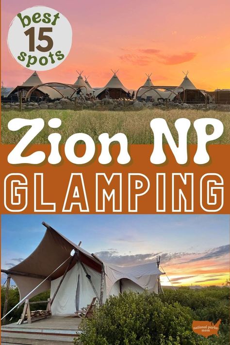 Glamping Zion National Park: Enjoy unique lodging for your family to accompany a one-of-a-kind national park! See 15 BEST options near this Might Five Utah park! #zionnationalpark #glamping #nationalparksmom #zionnp #zionglamping #familytravel #nationalparks #nationalparkstravel Family Glamping, Yellowstone Trip, Visit Yellowstone, West Yellowstone, Big Bend National Park, Family Road Trips, National Parks Trip, Big Bend, Us National Parks