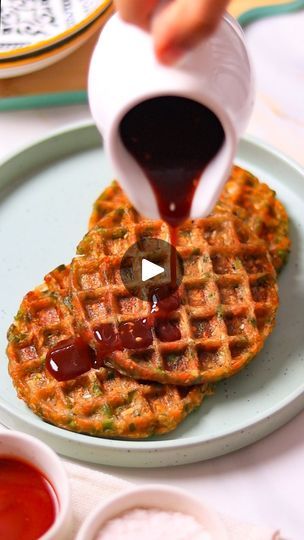 Healthy Vegetarian Snacks, Soya Sauce, Peacock Painting, Cup Of Water, Vegetarian Snacks, Waffle Maker, Water Can, Veg Recipes, August 9