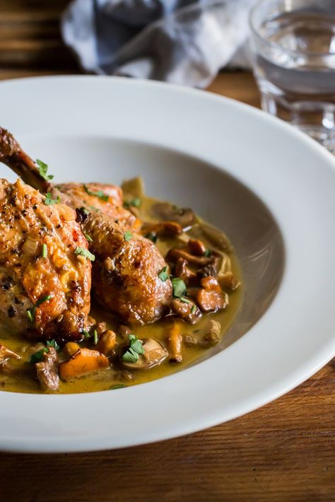 Braised Guinea Fowl Recipe - Great British Chefs Guinea Fowl Recipe, Bird Recipes, Fowl Recipes, Cabbage Wraps, Farm Recipes, Dried Porcini Mushrooms, Poultry Dishes, Great British Chefs, Easy Meat Recipes