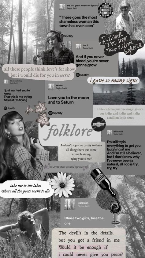 Folklore album by Taylor swift Wallpaper grey aesthetic 🤍🤍 Folklore Taylor Swift Wallpaper Iphone, Folklore Taylor Swift, Folklore Album, Gorgeous Wallpaper, Taylor Swift Images, Grey Aesthetic, Swift Facts, Estilo Taylor Swift, Taylor Swift Cute