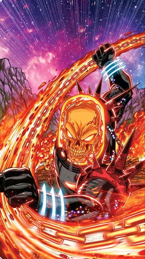 Cosmic Ghost Rider Wallpaper, Ghost Rider Comic Wallpaper, Cosmic Ghost Rider Art, Ghost Rider Wallpapers, Ghost Rider Art, Ghost Rider Comic, Cosmic Ghost Rider, Ghost Rider 2099, Ghost Raider