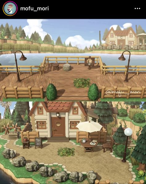 Acnh Suburban, Acnh Landscaping, Anch Ideas, Acnh Farm, Cottagecore Animal Crossing, Acnh Cottagecore, Animals Crossing, Animal Crossing Guide, Acnh Designs