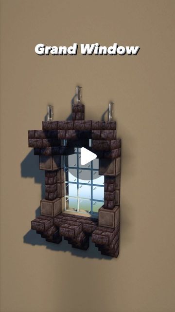 Minecraft Window Sill, Minecraft Window Design Ideas, Window Minecraft Ideas, Window Ideas Minecraft, Window Design Minecraft, Minecraft Window Ideas, Minecraft Balcony, Minecraft Doorway Design, Minecraft Windows Design