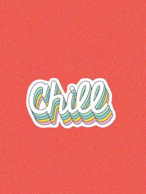 just chill Simple Affirmations, Lettering Painting, Just Chill, Aesthetic Words, Typography Letters, Some Words, Aesthetic Iphone Wallpaper, Pretty Words, Wall Collage