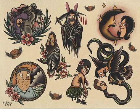 Paul Dobleman, Sailor Jerry Tattoo Flash, Traditional Tattoo Flash Art, Traditional Tattoo Old School, Biomechanical Tattoo, Forearm Tattoo Design, Traditional Flash, Flash Tattoo Designs, Flash Sheet