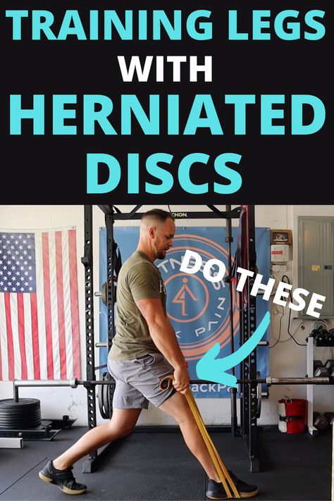 If you ever want to overcome the sensitivity your herniated discs are causing, you have to learn to train smarter.   One of the most frustrating things when it comes to exercising with herniated discs is picking the right exercises that doesn't cause more pain or flair-ups.   In this post I am going to share with you 3 of my favorite lower body exercises safe for disc herniations. Bulging Disc Exercises, Lower Back Injury, Lumbar Disc, Disk Herniation, Bulging Disc, Leg Workout At Home, Lower Back Pain Exercises, Physical Therapy Exercises, Back Injury