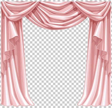 Stage Curtains Drawing, Curtain Drapes Ideas, Curtain Png, Curtain Frame, Pink Curtain, Curtain Art, Curtains Design, Curtains Vector, Curtain Drawing