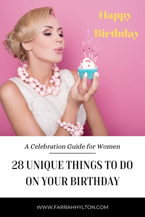 Celebrating your birthday doesn’t have to be the same old song and dance each year. You can make it an exciting day of adventure, tailored just for you. Get inspired with this birthday celebration guide – full of unique ideas to make you feel like the special woman that you are! https://farrahhylton.com/birthday-things-to-do/#happybirthday Celebrate Your Birthday, Birthday Plan Ideas, 36 Birthday, Best Friend Bucket List, 37 Birthday, Birthday Things, 38th Birthday, 36th Birthday, Sushi Party