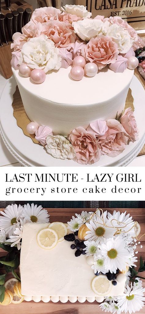 Diy Sheet Cake Decorating, Store Cake Hack, Store Bought Cake Makeover, Store Cake Makeover, Grocery Store Cake Makeover, Cake Makeover, Grocery Store Cake, Cake Decor Ideas, Drumstick Ice Cream