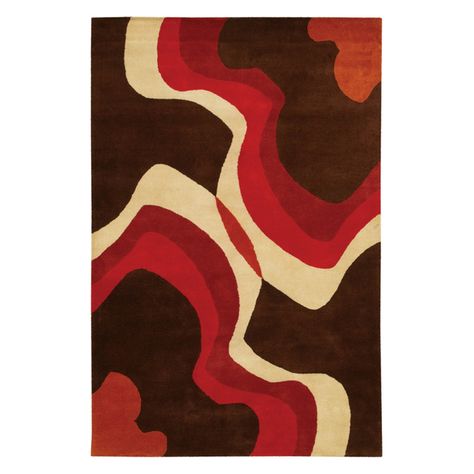 Contour Rug, Rug Ideas, Red And Brown, Rectangular Rugs, Brown Area Rugs, Organic Rug, Brown Rug, Indoor Outdoor Area Rugs, Hand Tufted Rugs