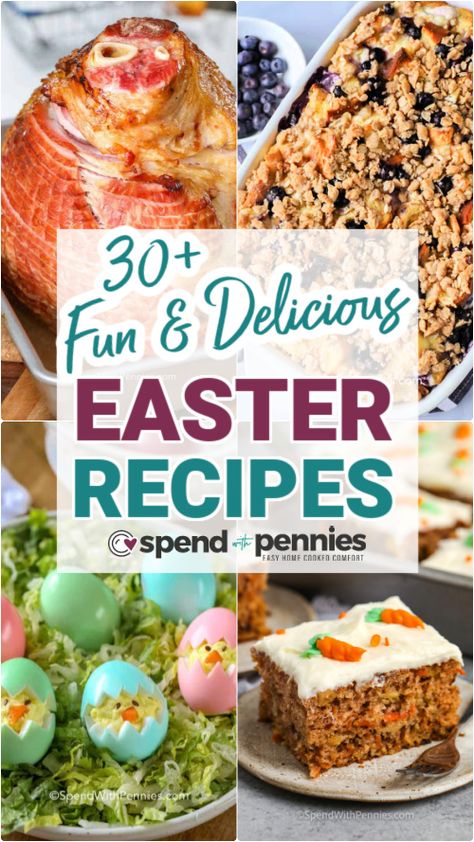 Easter is the perfect time of year for hosting family and friends! Take the stress our of your Easter menu with this list of over 30+ of our best Easter recipes, with everything from Easter brunch ideas to the best Easter dessert. Cute bunny butt cupcakes anyone?! #spendwithpennies #easterrecipes #Easter #besteasterdishes Easter Potluck Recipes, Easter Potluck, Best Easter Recipes, Easter Brunch Ideas, Creamy Chicken Pasta Recipes, Easy Easter Recipes, Homemade White Bread, Quiche Recipes Easy, Easter Appetizers