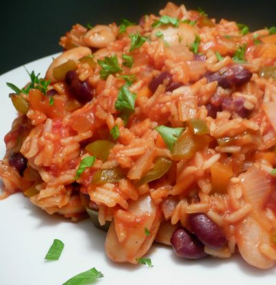 Vegetarian Jambalaya, Jambalaya Recipes, Vegan Jambalaya, No Meat, Jambalaya Recipe, Jambalaya, Meatless Meals, Taste Of Home, Vegetarian Dishes