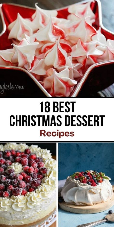 🍪 Christmas Dessert Recipes: Make your holiday season even sweeter with these homemade Christmas desserts! 🎁 Perfect for gifting or sharing at your Christmas party 🎉, these easy-to-make treats will wow your guests! 🎄 #ChristmasDesserts #HolidayTreats #FestiveSweets Must Try Desserts, Easy Homemade Christmas Desserts, Easy Desserts For A Crowd Christmas, Quick And Easy Desserts For Parties, Desert Ideas Christmas, Easy Holiday Desserts For A Crowd, Desserts To Bring To A Dinner Party, Easy Christmas Dessert For A Crowd, Unusual Christmas Desserts