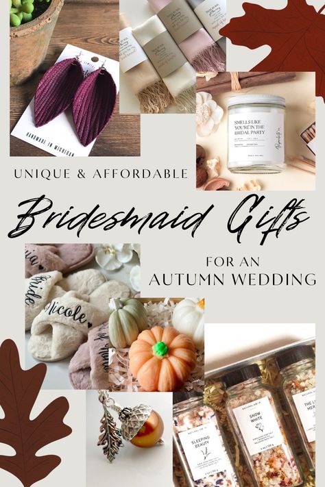 Fall Bridesmaid Gifts, Fall Bridesmaid Proposal Ideas, Fall Bridesmaid Proposal, Affordable Bridesmaid Gifts, Spa Sets, Spooky Shirts, Fall Bridesmaid, Bridesmaid Gifts From Bride, Bridesmaid Proposal Diy