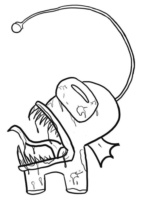 Monster Imposter coloring page Among Us Cute, Scary Coloring Pages, Precious Moments Coloring Pages, Halloween Coloring Sheets, Monster Coloring Pages, Detailed Coloring Pages, Birthday Party Activities, Scary Monsters, Kids Coloring Book