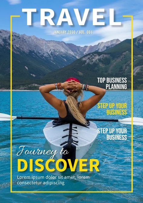 Magazine Cover Travel, Travel Magazine Cover Design, Magazine Cover Layout Design, Magazine Layout Design Cover, Lifestyle Magazine Cover, Traveling Magazine, Cover Magazine Layout, Creative Magazine Cover, Business Magazine Cover