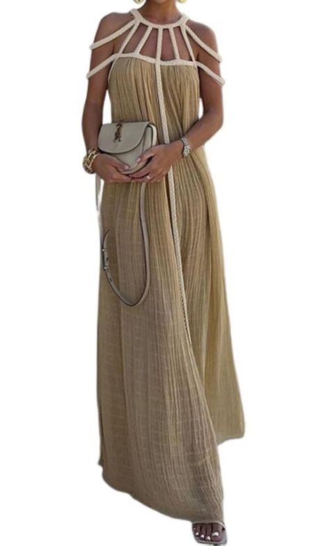 Dress Sleeve Length, Ținută Casual, Backless Maxi Dresses, Modieuze Outfits, Khaki Dress, Loose Outfit, Thanksgiving Outfit, Outfit Casual, Glamorous Evening Gowns