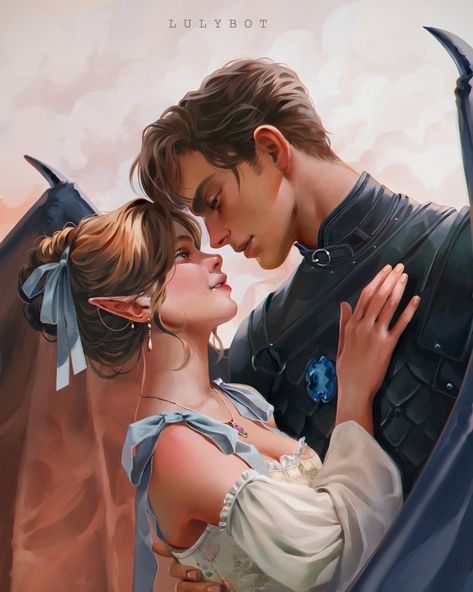 Acotar Feyre And Rhysand, Fantasy Couples, A Court Of Wings And Ruin, Sarah J Maas Books, A Court Of Mist And Fury, Look At The Stars, Crescent City, Art Licensing, Sarah J Maas