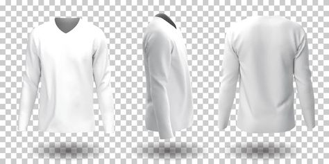 Long sleeves white t-shirt mockup | Free Vector #Freepik #freevector #long-sleeve #sleeve #polo-shirt #long-t-shirt Long Sleeve Shirt Template, Uniform Shirt, Jersey Vintage, Uniform Shirts, Polo Long Sleeve, T Shorts, Shirt Template, White Long Sleeve Shirt, T Shirt Mockup