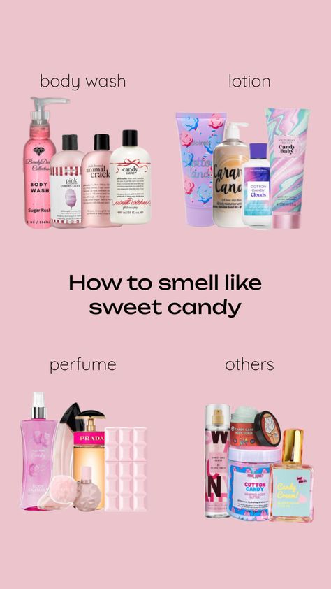 How To Smell Like Bubblegum, How To Smell Like Candy All Day, How To Smell Like Chocolate, Sweet Like Candy, Pink Body, Personal Care Items, Skin Products, Sugar Rush, Body Skin Care Routine