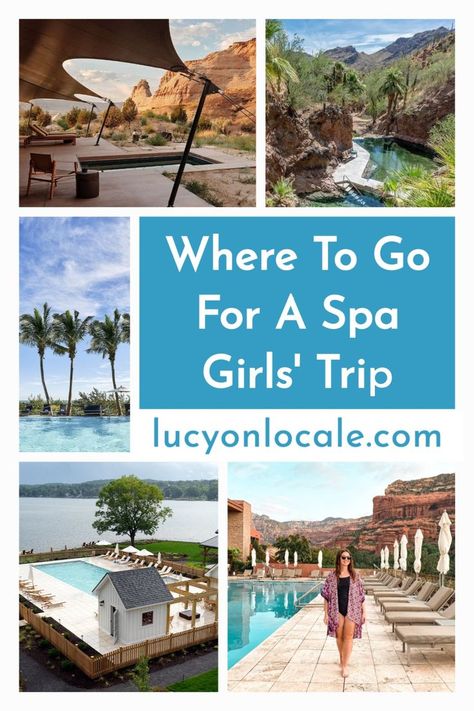 Girls Spa Weekend Getaway, Spa Resorts United States, Wellness Retreat Bachelorette, Spa Retreat Ideas, Spa Weekend Getaway, Girls Getaway Weekend, Girls Trip Destinations, Girlfriend Trips, Wellness Girl