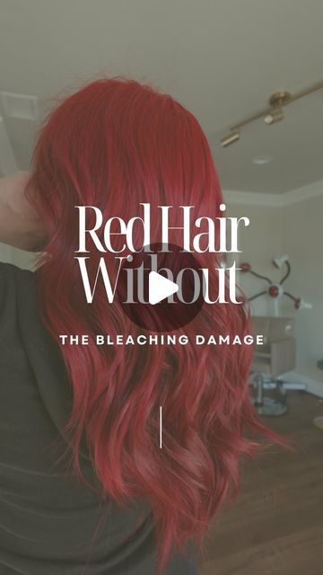 Riverside Hairstylist + Coach | Alexis K.🦋 on Instagram: "Vibrant red WITHOUT the damage of bleach? HELL YEAH ❤️‍🔥 🔗 Link in bio to request an appointment 😊 Always accepting new faces in my chair 👩🏻‍💻 DM for 1:1 Hairstylist Coaching info 📍 Riverside, CA @matrix for all my reds @oliviagarden_int for the styling tools @framar backwards bibs ————————————————— #hairstylisteducation #hairstylistsocialmedia #hairstylistbusinesstips #redhair #matrixcolorsync #matrixeducation #oliviagardenambassador #behindthechair #riversidehairstylist #riversidehairsalon #socalhairstylist @cosmoprofbeauty @behindthechair_com @oneshothairawards #btconeshot2024_colorvideo #behindthechair" Red Hair Without Bleach, Vibrant Red Hair, Olivia Garden, Matrix Color, Hair Color Techniques, Color Techniques, Hell Yeah, New Face, Styling Tools