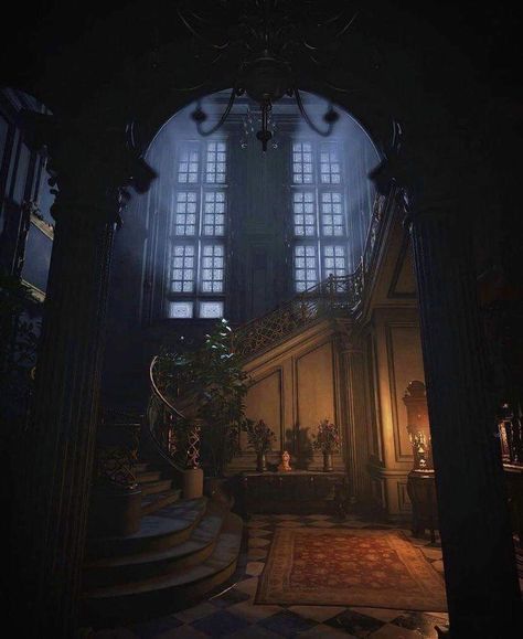 Castle Aesthetic Interior, Manor Aesthetic, Gothic Manor, Vampire House, Victorian Castle, Manor Interior, Vampire Castle, Mansion Aesthetic, Gothic Mansion