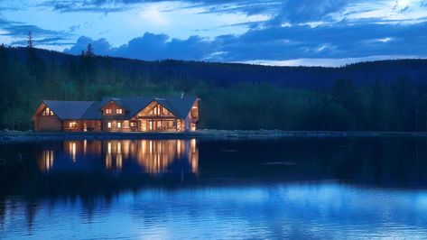 Pioneer Log Homes Of BC | Handcrafted Custom Log Cabins And Log Homes | Timber Frame Homes | Best Log Home Company Homes In Canada, Log Cabin Exterior, Log Home Builders, Cedar Log, Cabins For Sale, Cabin Exterior, Timber Frame Homes, Log Home, Timber Framing