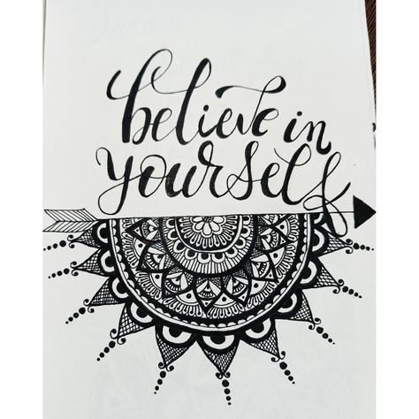 #mandala art #mandala quotes mandala pattern #believe #in yourself #mandala love #mandala design #easy mandala pattern #creativity #mandala world Mandala Quotes, Love Mandala, Always Believe In Yourself, Easy Mandala, Easy Mandala Drawing, Simple Mandala, Art Mandala, Always Believe, Half Circle