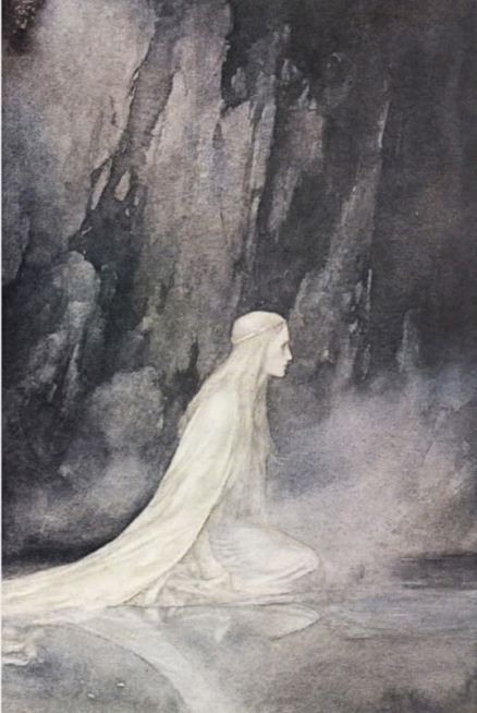 Alan Lee, John Howe, John Bauer, Lady Of The Lake, Fairytale Illustration, Fairytale Art, Arte Fantasy, Ethereal Art, Art Plastique