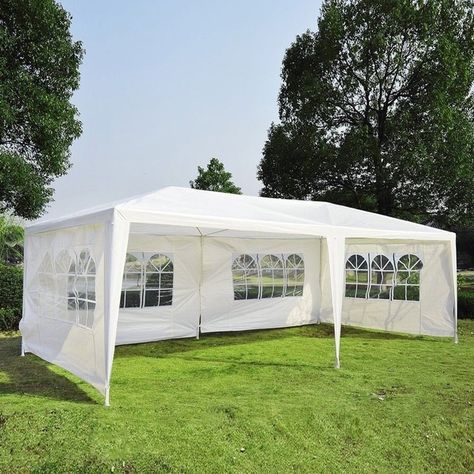 10'x20' Heavy Duty Wedding Party Tent Waterproof Gazebo Car Canopy 4 Walls / 6 Walls for Outdoor Camping BBQ Pavilion Canopy Cater Events White Patio Tents, Canopy Ideas, Waterproof Gazebo, Party Canopy, Canopy Tent Outdoor, Gazebo Tent, Car Canopy, Wedding Canopy, Gazebo Wedding