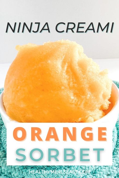 Ninja CREAMi Orange Sorbet Orange Sorbet Recipe Ice Cream Maker, Ninja Creami Mandarin Orange, Ninja Creami Orange Creamsicle Ice Cream, Orange Sherbert Ninja Creami, Ninja Creami Orange Sherbet, Ninja Creami Creamsicle, Ninja Creami Orange Creamsicle, Vegan Creami Ninja Recipe, Ninja Creami Sorbet Recipes Frozen Fruit