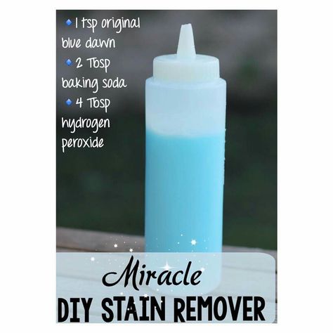 Diy Stain Remover, Laundry Stains, Diy Staining, Dawn Dish Soap, Homemade Cleaning Solutions, Diy Cleaning Solution, Deep Cleaning Tips, Homemade Cleaning Products, Laundry Hacks