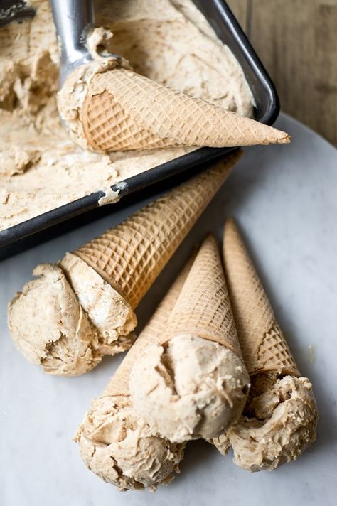 Homemade Cookie Butter Ice Cream (no-churn) Homemade Cinnamon Ice Cream, Cookie Butter Ice Cream, Cinnamon Ice Cream Recipe, Homemade Cookie Butter, Barbie Cowgirl, Witch's Kitchen, Food Reference, Butter Ice Cream, Cinnamon Ice Cream