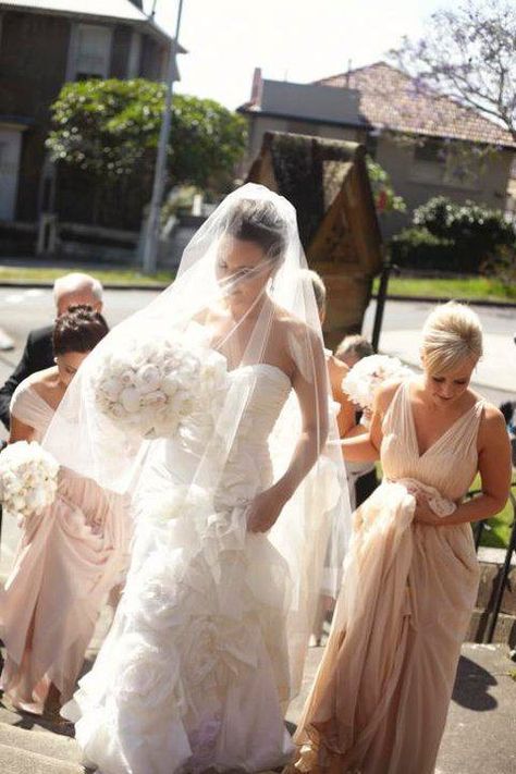 ethereal Veil In Front Of Face, Long Veils Bridal, Fingertip Length Veil, Hair Comb Wedding, Wedding Veils, Wedding Veil, Wedding Images, Romantic Weddings, Bridal Veil