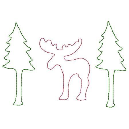 Moose Outline - 5x7 - Products - SWAK Embroidery Ann The Gran Moose Outline, Chicken Quilt, Moose Head, Swedish Embroidery, Christmas Moose, Chalkboard Art, Stick Figures, Embroidery Projects, Holiday Crafts