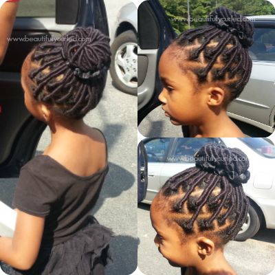 Beautifully Curled | Yarn Wrap Installment on Daughter's Natural Hair Nigerian Children Hairstyles, Thread Hairstyles, Threading Hairstyles, Brazilian Wool Hairstyles, Yarn Dreads, African Threading, Twist Cornrows, African Natural Hairstyles, Hair Threading