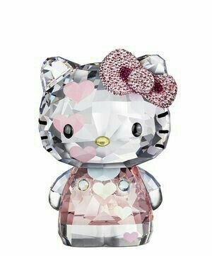 Hello Kitty Hearts, Hello Kitty Crystal, Swarovski Hello Kitty, Swarovski Crystal Figurines, Hello Kitty Merchandise, Charmmy Kitty, Kitty Images, Pink Hello Kitty, Crystal Figurines