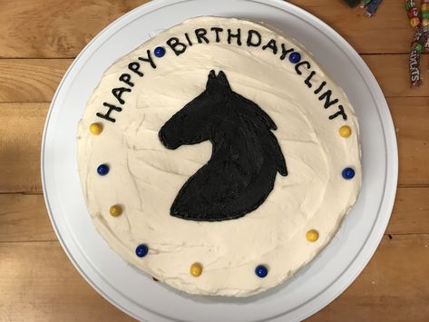 Simple horse Birthday cake Horse Birthday Cake, B Day Cake, Horse Birthday, B Day, Dog Bowls, Birthday Cake, Horses, Bowl, Cake