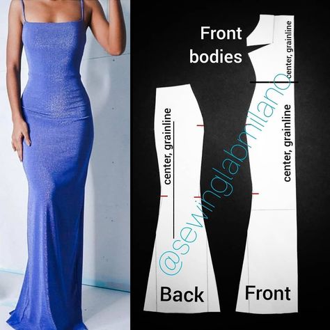 Mermaid Dress Pattern, Pola Rok, Clothing Pattern Design, Dress Patterns Diy, Haine Diy, Sewing Projects Clothes, Fashion Design Patterns, Diy Clothes Design, Fashion Sewing Tutorials